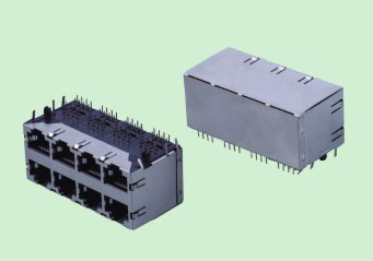 RN001-2 RJ45 2x4有弹无灯