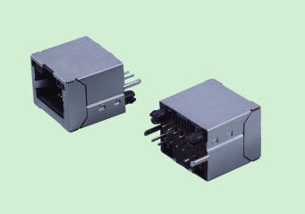 RV016-1 RJ45立式带壳带灯
