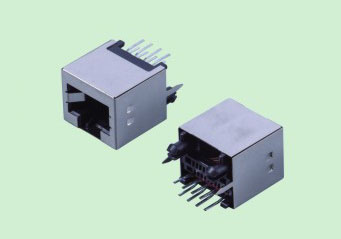 RV017-1 RJ45立式薄型有壳无灯