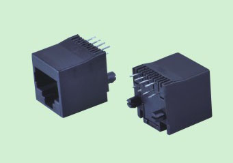 RV013-1 RJ45立式全塑斜边DIP
