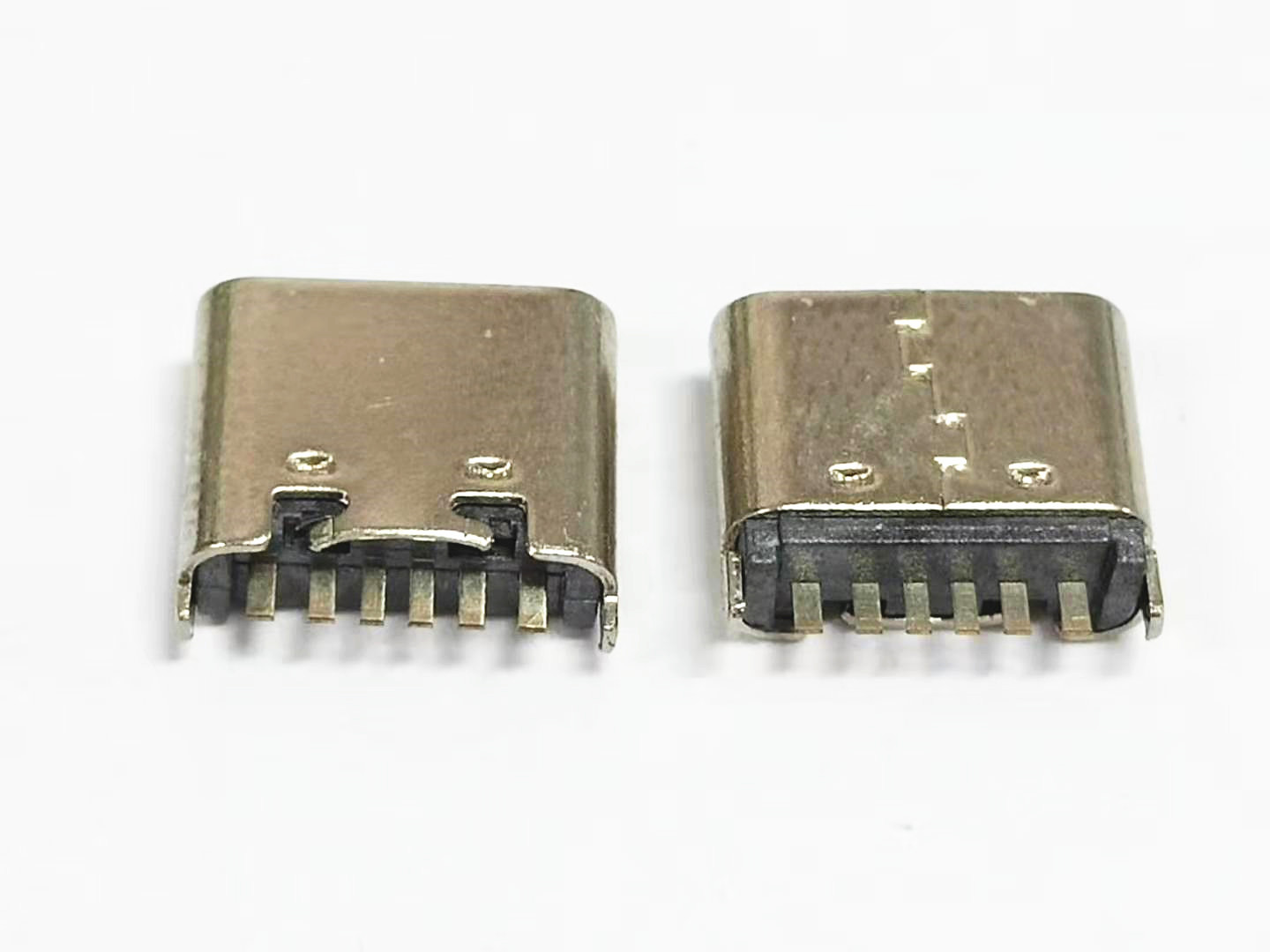 TYPE C 6P母座 短体6.8长 直插 立插 单充电PD快充