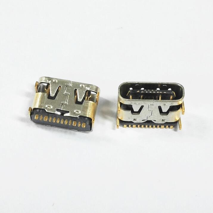 TYPE-C  16p板上母座贴片带弹6.5MM长