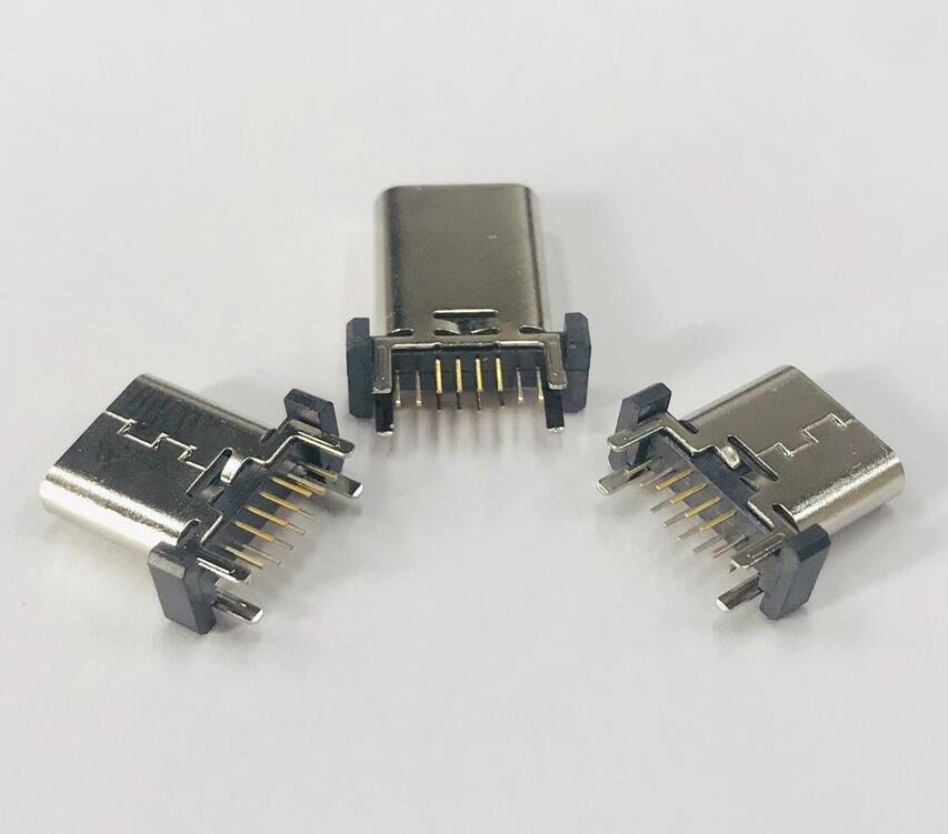 TYPE C 12P母座 直立式插板 四脚立插 9.3-10.0-10.5-12.4高