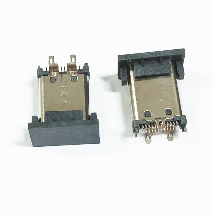 TYPE-C 24P立式贴片公头三只脚