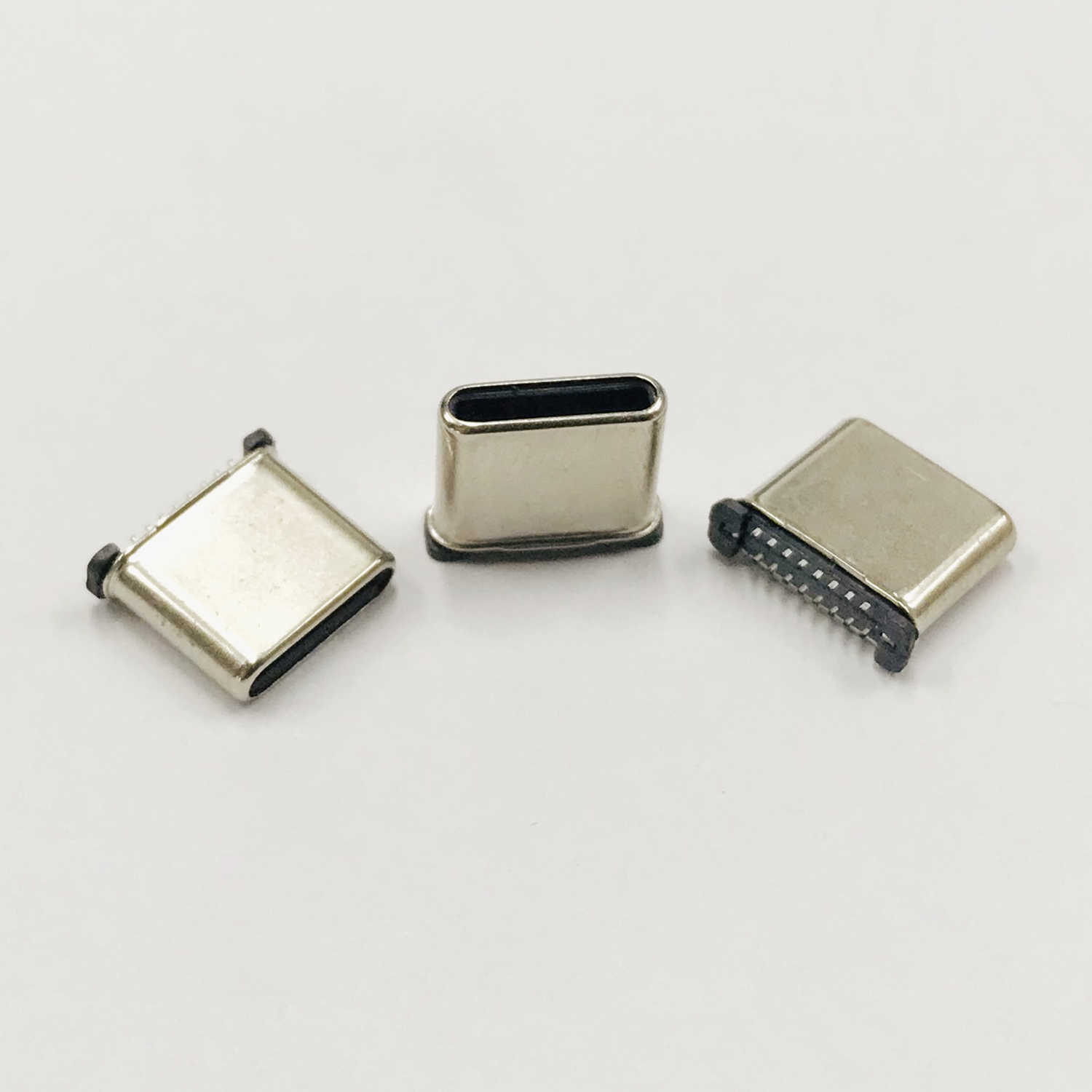 TYPE C 16P公头 直立式贴片 短脚立贴 H=8.65长