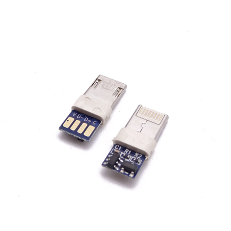MICRO+苹果二合一公头 插板式带数据 五个件