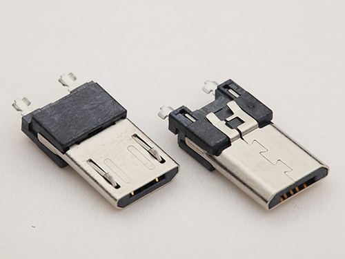 MICRO USB公头 B型焊线式公头 前五后二 易焊P脚