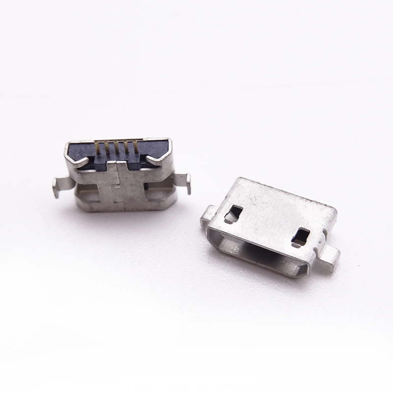 MICRO USB 5P 沉板1.0 DIP两脚插板 SMT直边