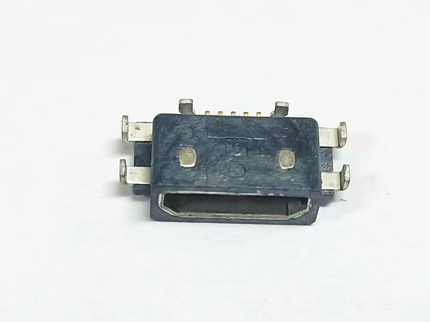 MICRO USB 5P防水母座 沉板六脚插板SMT 牛角 三孔