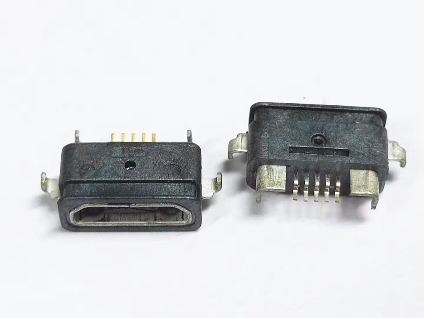 MICRO USB 5P防水母座 沉板四脚DIP针贴片
