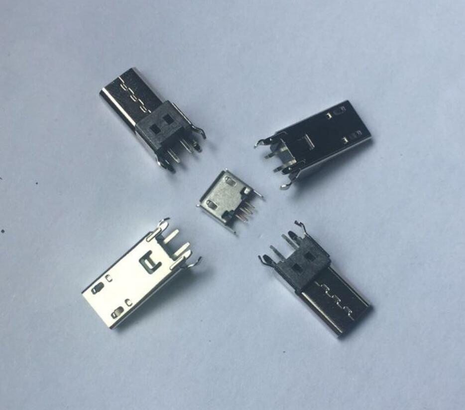 MICRO 2P母座 180度直插加长14.0H 弯脚有柱