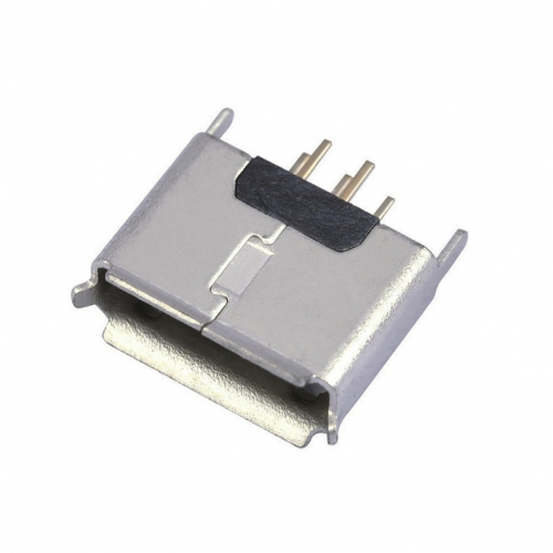 MICRO USB母座 180度短体5.0H立插 脚长2.0 直边/直口