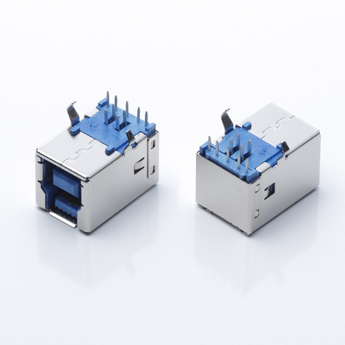 USB 3.0母座 BF母弯脚 三排针插板DIP