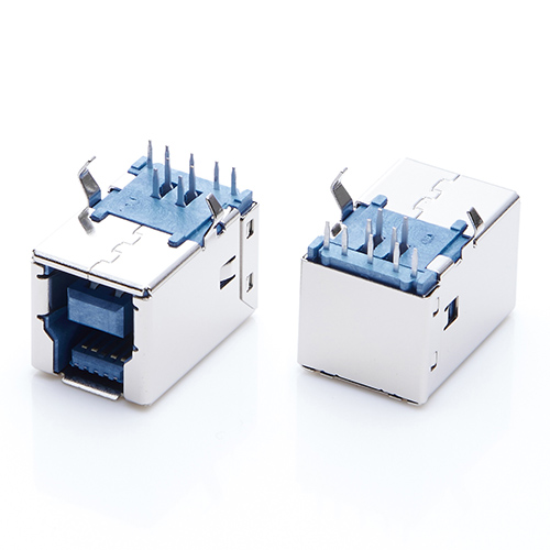 USB 3.0 BF母座 90度板上弯脚插板 12.6H