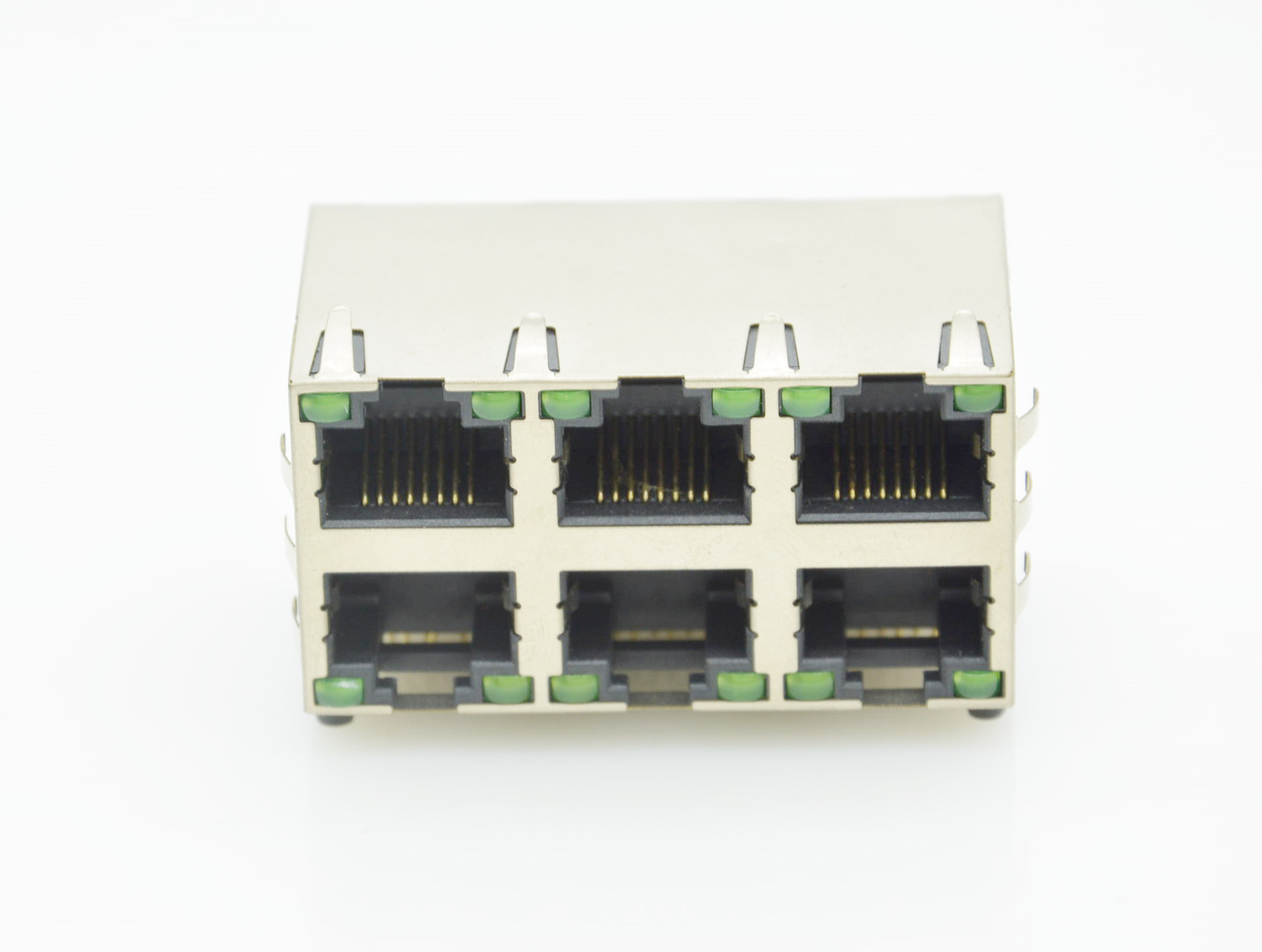 RJ45 2X3小体 屏蔽 带灯 带弹