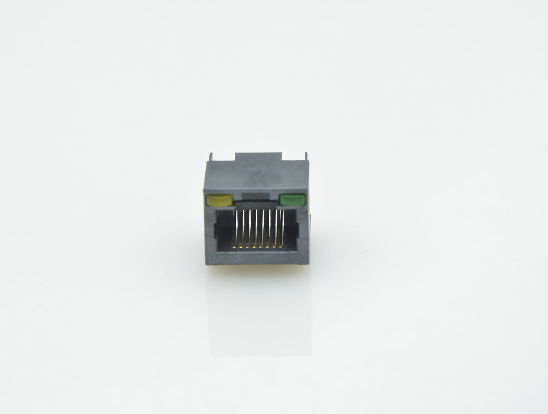 RJ45,SMT全塑带灯