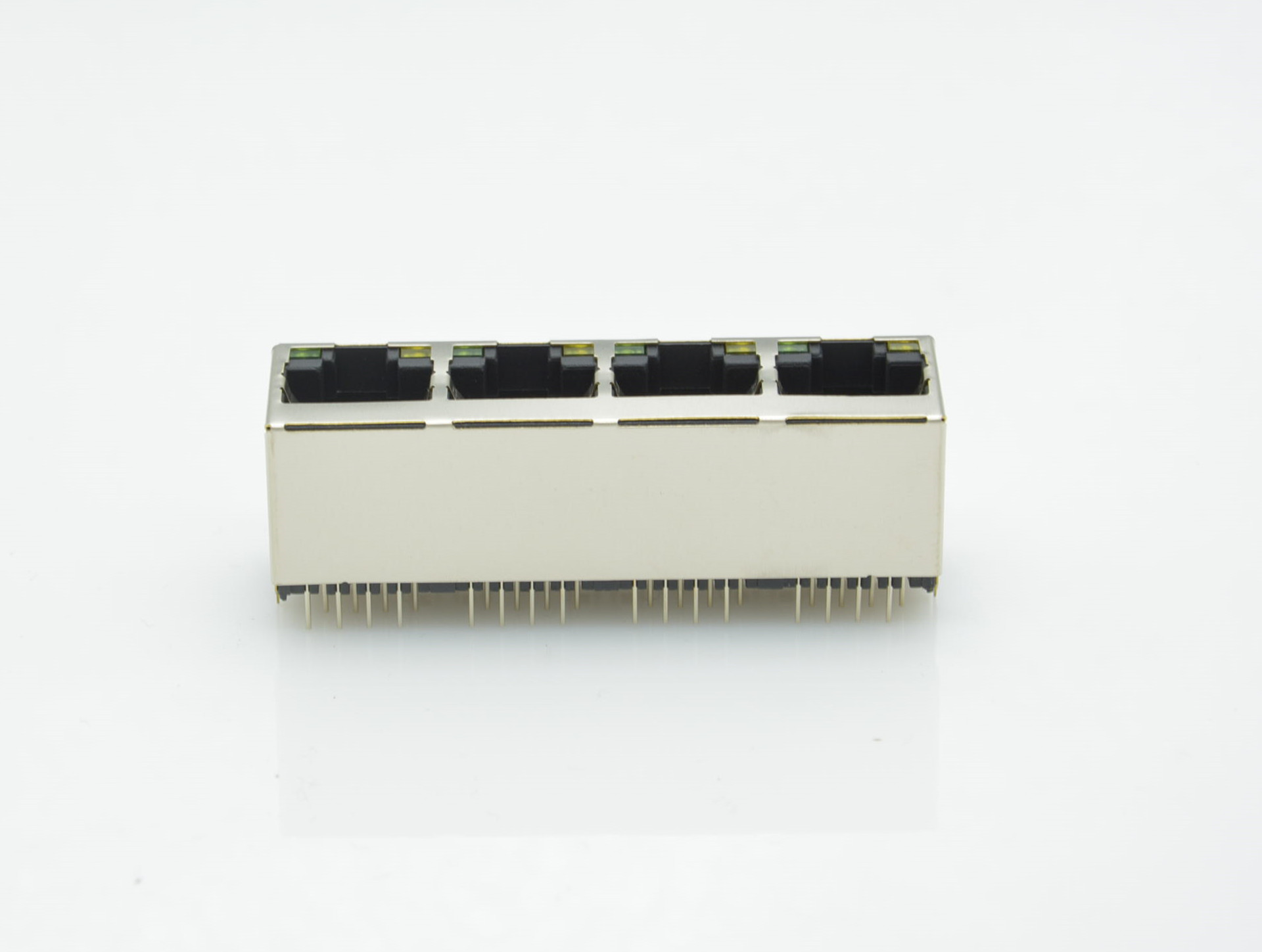 RJ45 1X4直立带灯